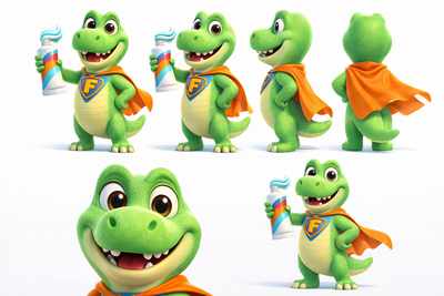 Fluorosaurio — ficha de personaje